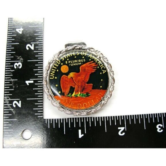 Anson United States Colored One Dollar Eagle Money Clip Wallet Credit Card Cash - Picture 9 of 9